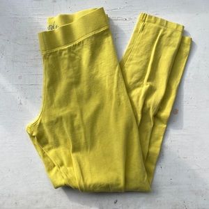 Yellow girls leggings. Size 9 to 10. Mini Boden.